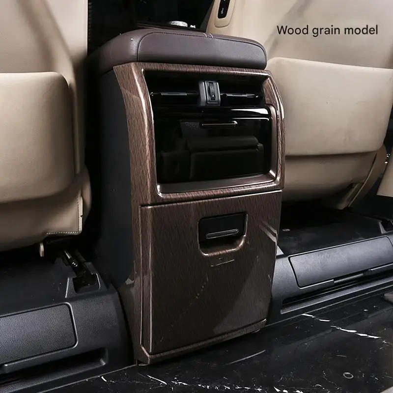 Car Console Kick Guard for Toyota Alphard Vellfire 40 Series ABS Armrest Box Back Trim Inner or Outer Frame Interior Accessories 2