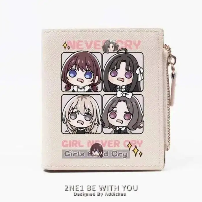 

GIRLS BAND CRY Fashion Wallet PU Purse Card Coin Zipper Money Bag Cosplay Gift B2251 Anime