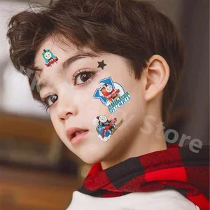 Temporary tattoos for children, Thomas Train and their friends adhesive, party material, gifts for children, boys, the train 8 Main Sales Thomas and his friends - №3