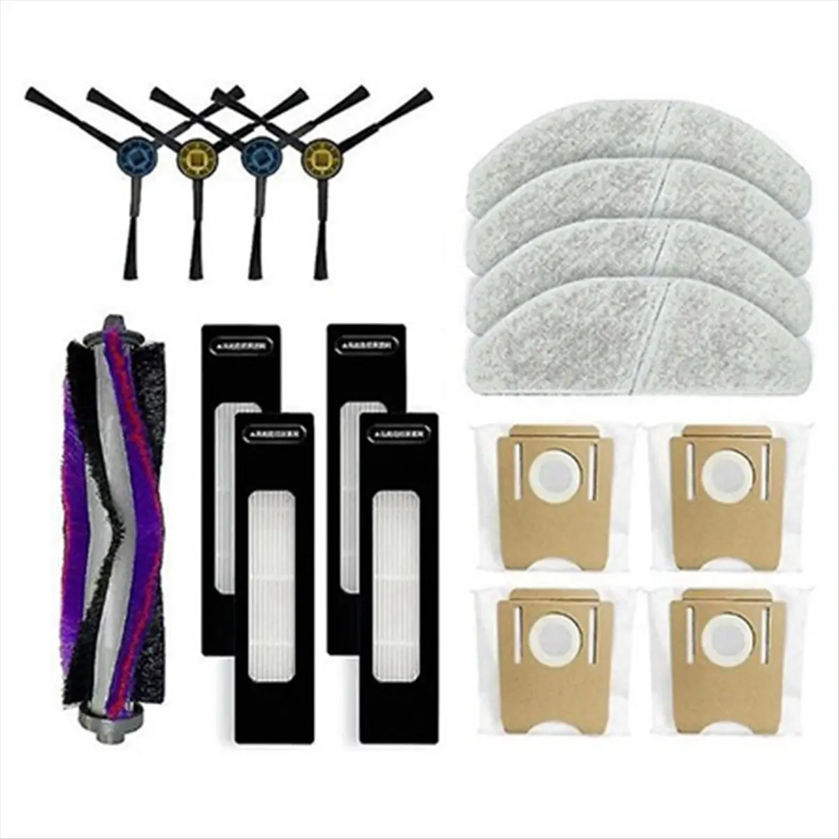 

Подходит для S8+ Plus, CLIEN T24, ThinkAir RV50 Pro, запасные части, аксессуары, основная боковая щетка, фильтр, швабра, мешок для пыли [BWASCLIM]