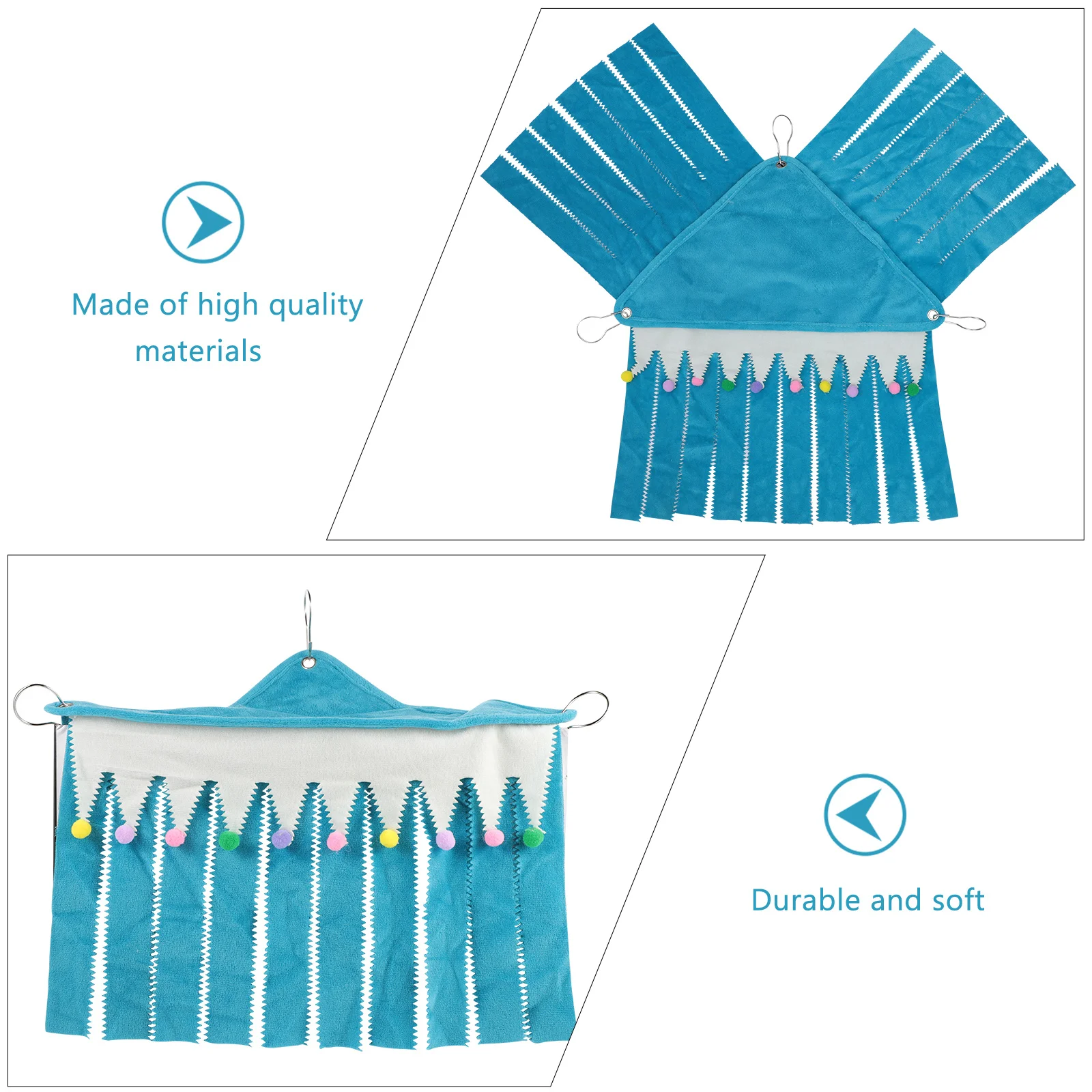 

Hamster Nest Bed Hideout House Cozy Sleeping Tent for Small Pets Soft Flannelette Material Cage Furnishing Ideal Gift All