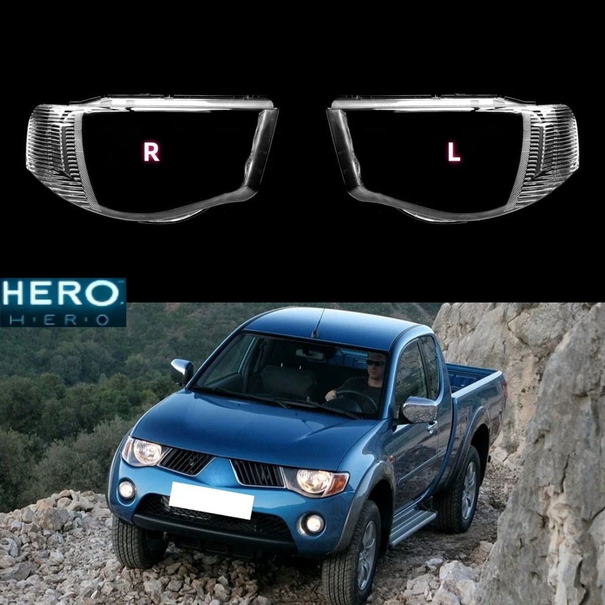 

Headlight Cover For Mitsubishi Triton L200 2005~2014 Headlamp Lens Car Light Glass Replacement Front Lampshade Auto Shell