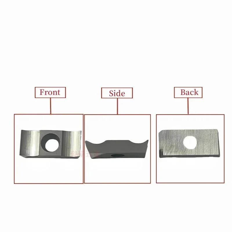 10Pcs Flat head machine double head insert Steel/stainless steel processing 14*6*3 flat mouth inserts chamfering machine inserts