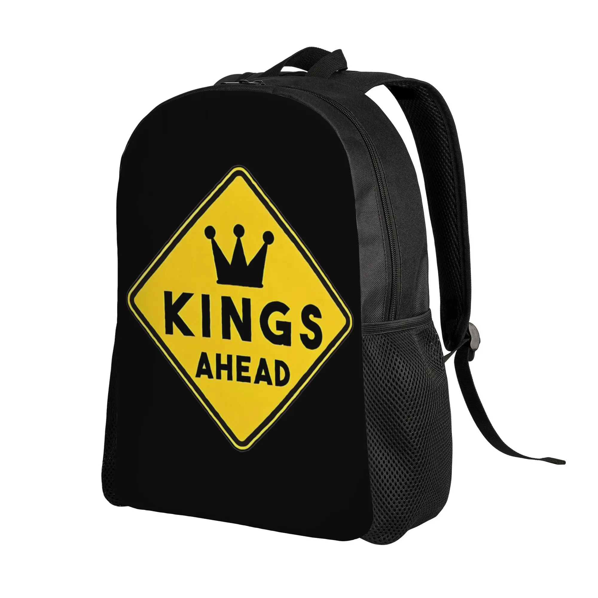 

Kings Ahead Street Road Signs Teenagers with Large Capacity Versatile Unisex Fashion Printed Backpack College Style Lightweight Durable Commuting Sports Travel Fashionable
