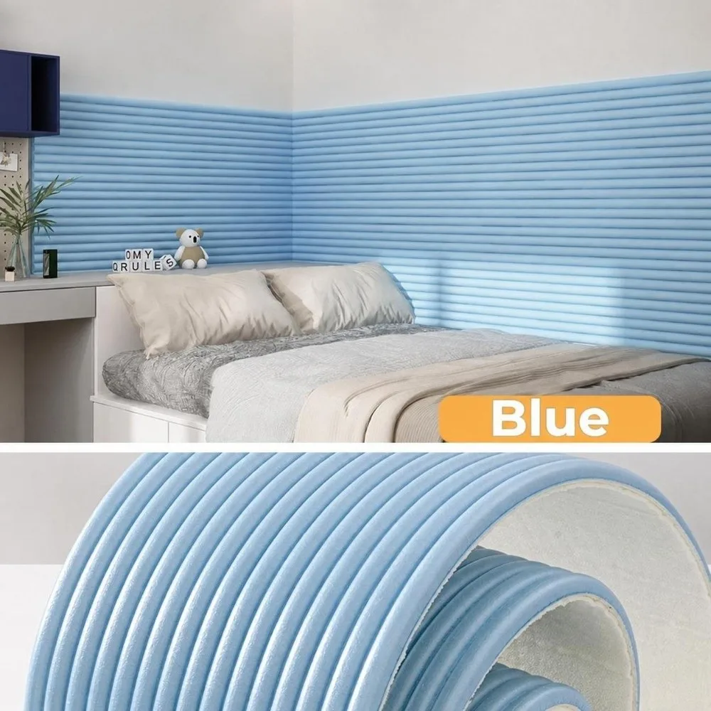 2m Desk Edge Guard Strip Baby Safety Soft Wall Corner Protector Self Adhesive Thickend Foam Bumper for Window Sill Bedside