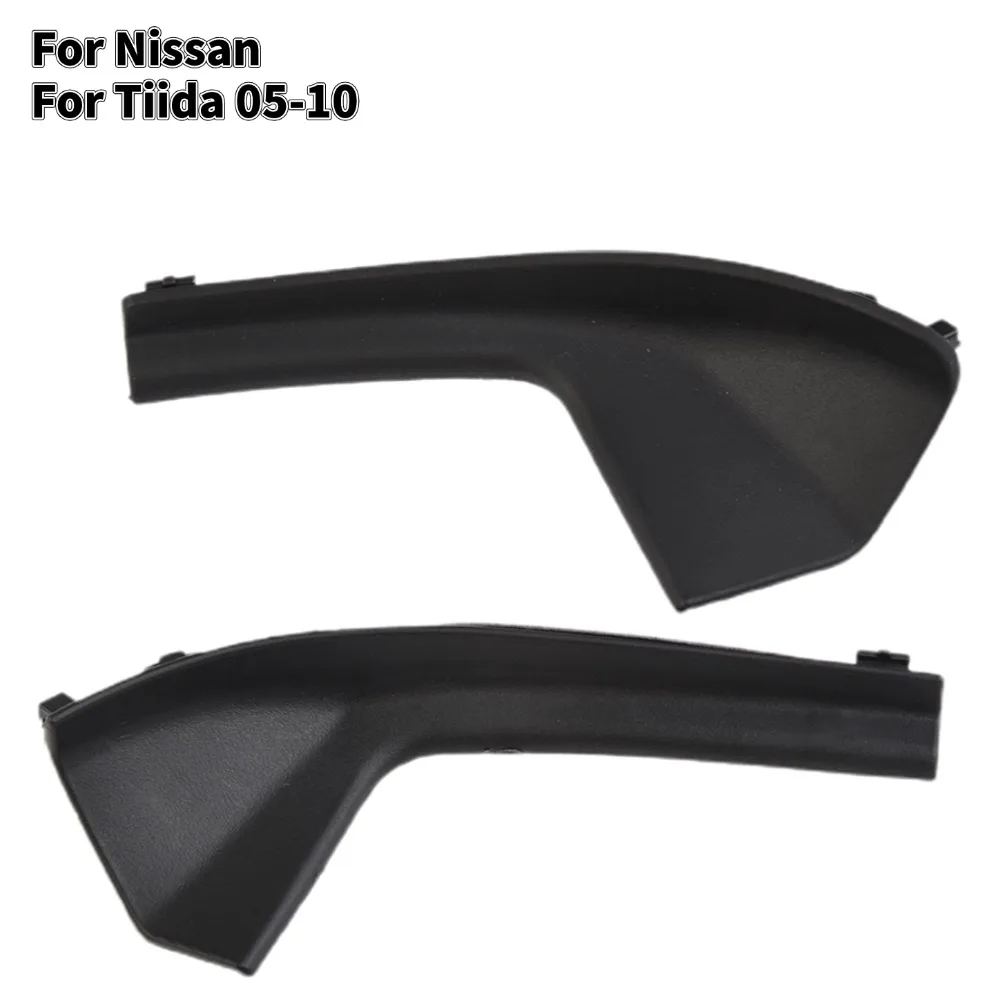 2Pcs Car Front Side Windshield Cowl Grille Outer Cover Extension Trim For Nissan Tiida 05-10 Car Accessories