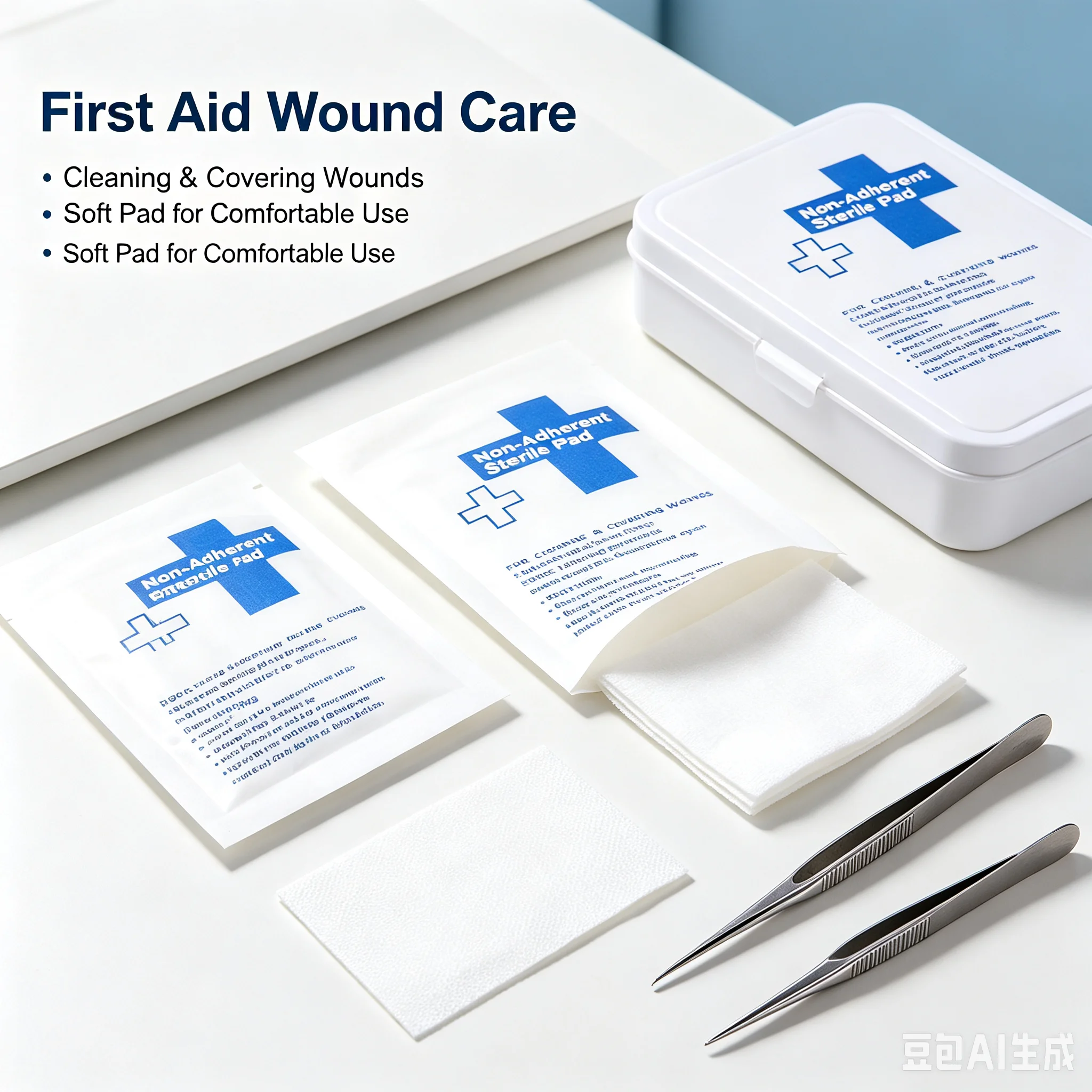 10Pcs Waterproof Gauze Pad Non-adherent Pad First Aid Kit Wound Dressing Tapes Sterile Gauze Pad Medical Supply