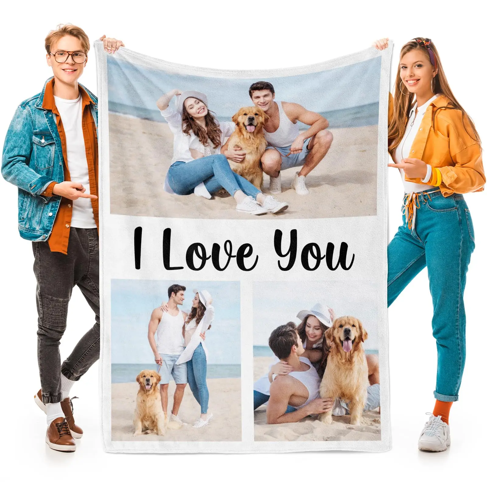 Custom Blankets with Photo, Personalized Blanket Using My Own Photo, Customized Blankets with Pictur #5
