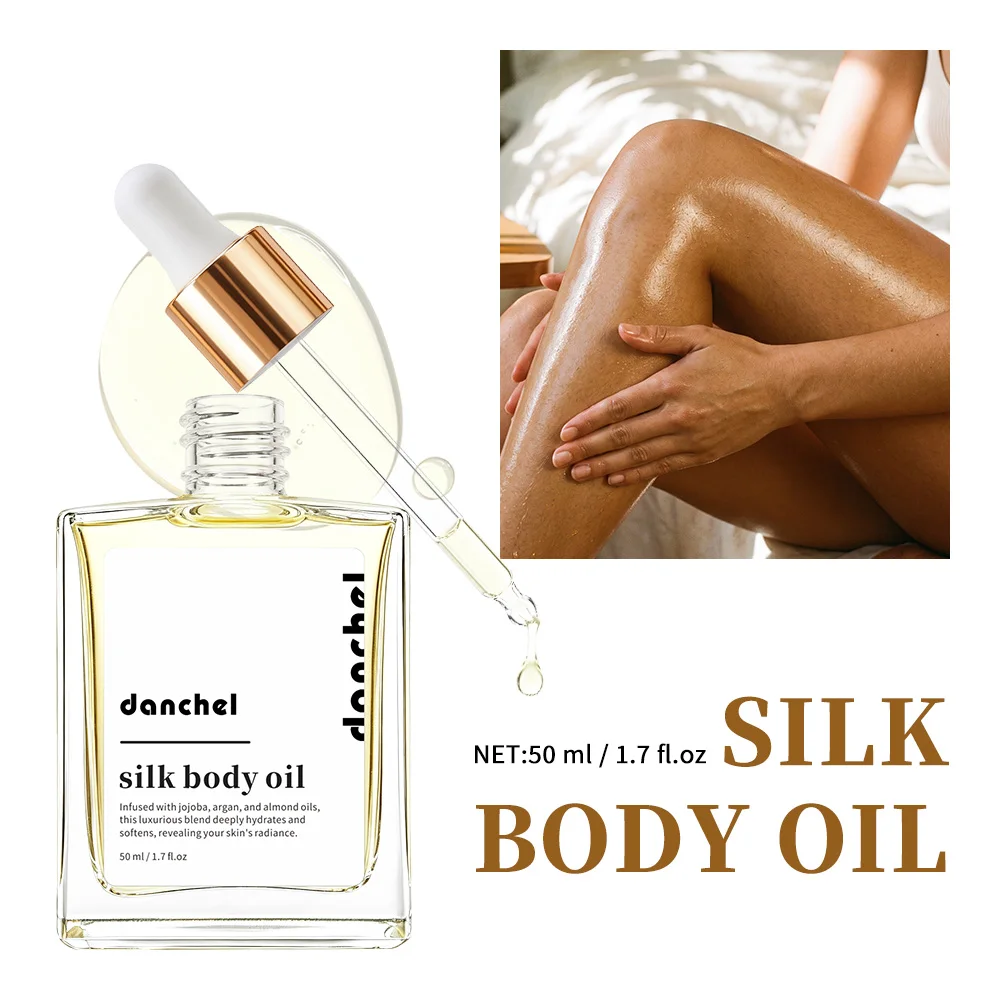 Silk Body Oil Hydrating Dry Skin Care Smooth Soft Glow Fragranced Body Moisturizer Natural Plant Massage Oil Body Treatment