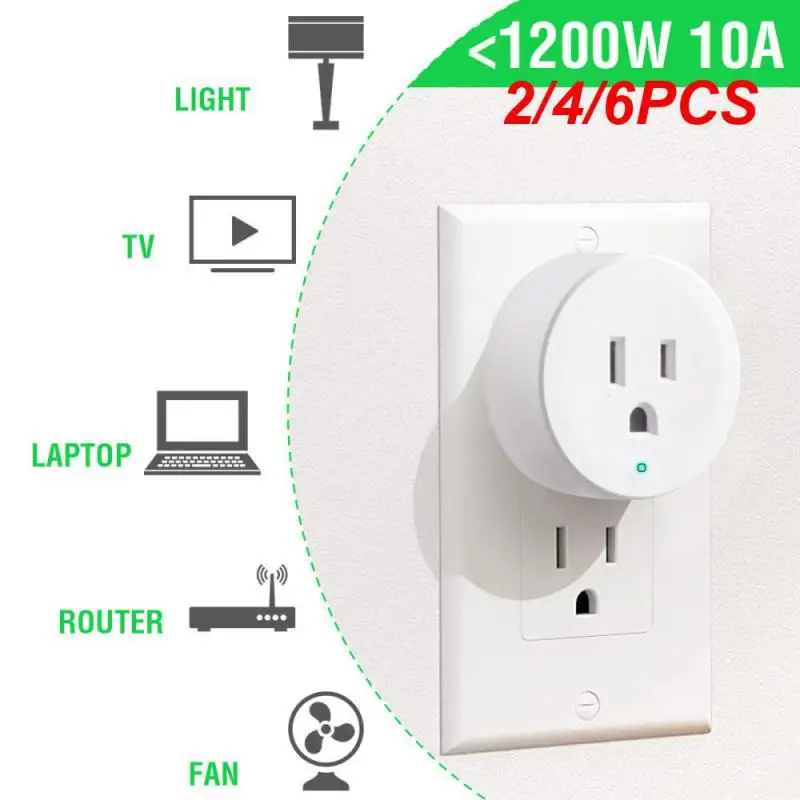 

2/4/6PCS Wireless Socket User-friendly Convenient Easy To Install No Wiring Required Energy-saving Energy-saving Control Socket