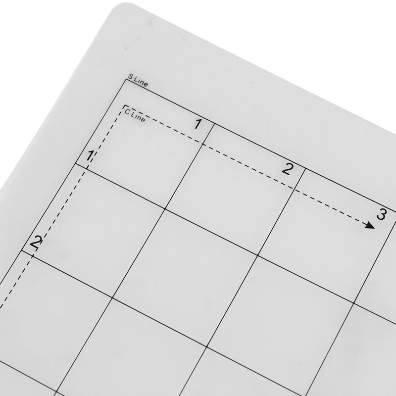 Tappetino da taglio sostitutivo da 15 pezzi tappetino adesivo con griglia di misurazione da 8 a 12 pollici per Silhouette Cameo Cricut Explore Plotter