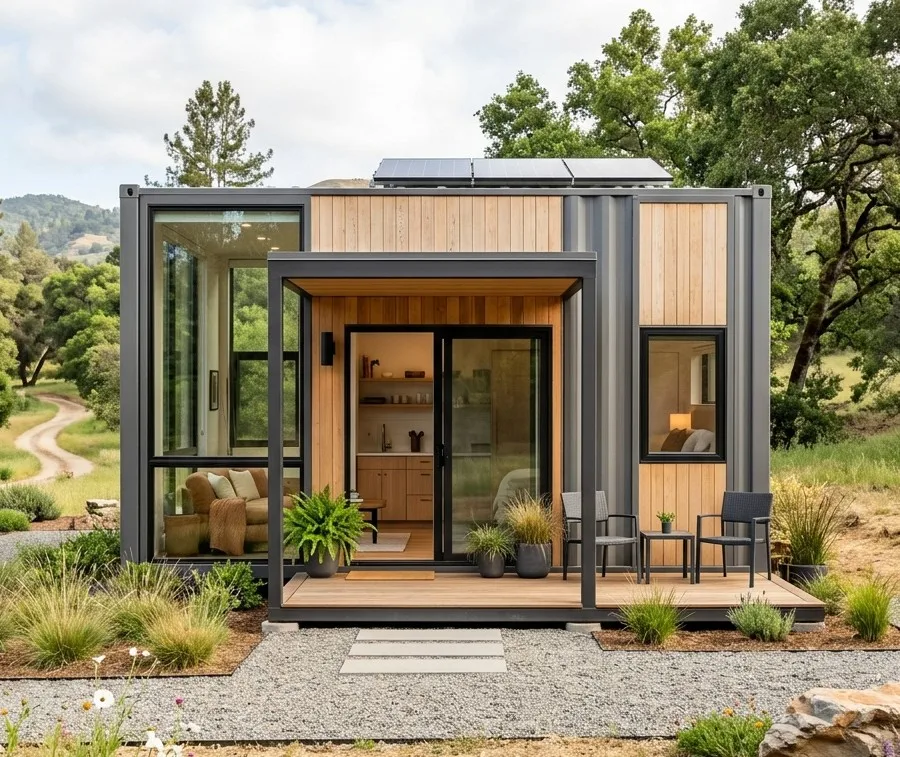 Ready to Ship Expandable Container House Modular Home with 2 Bedroom 1 Bathroom for Quick Installation Prefabricated House