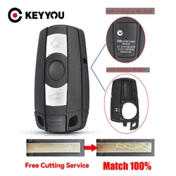 KEYYOU With Cutting Service Remote Key Shell Case For BMW E60 E90 E91 E70 E71 E72 E82 E88 E92 E89 E87 X5 X6 For 1 5 3 6 Series