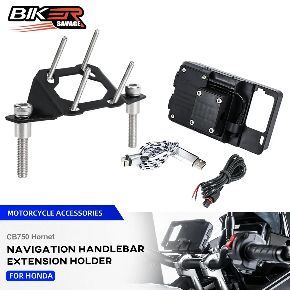 2024 CB750 Cellphone Phone GPS Navigation Mount For Honda Hornet CB 750 2023 Motorcycle Handlebar Bar Extension Stand Holder