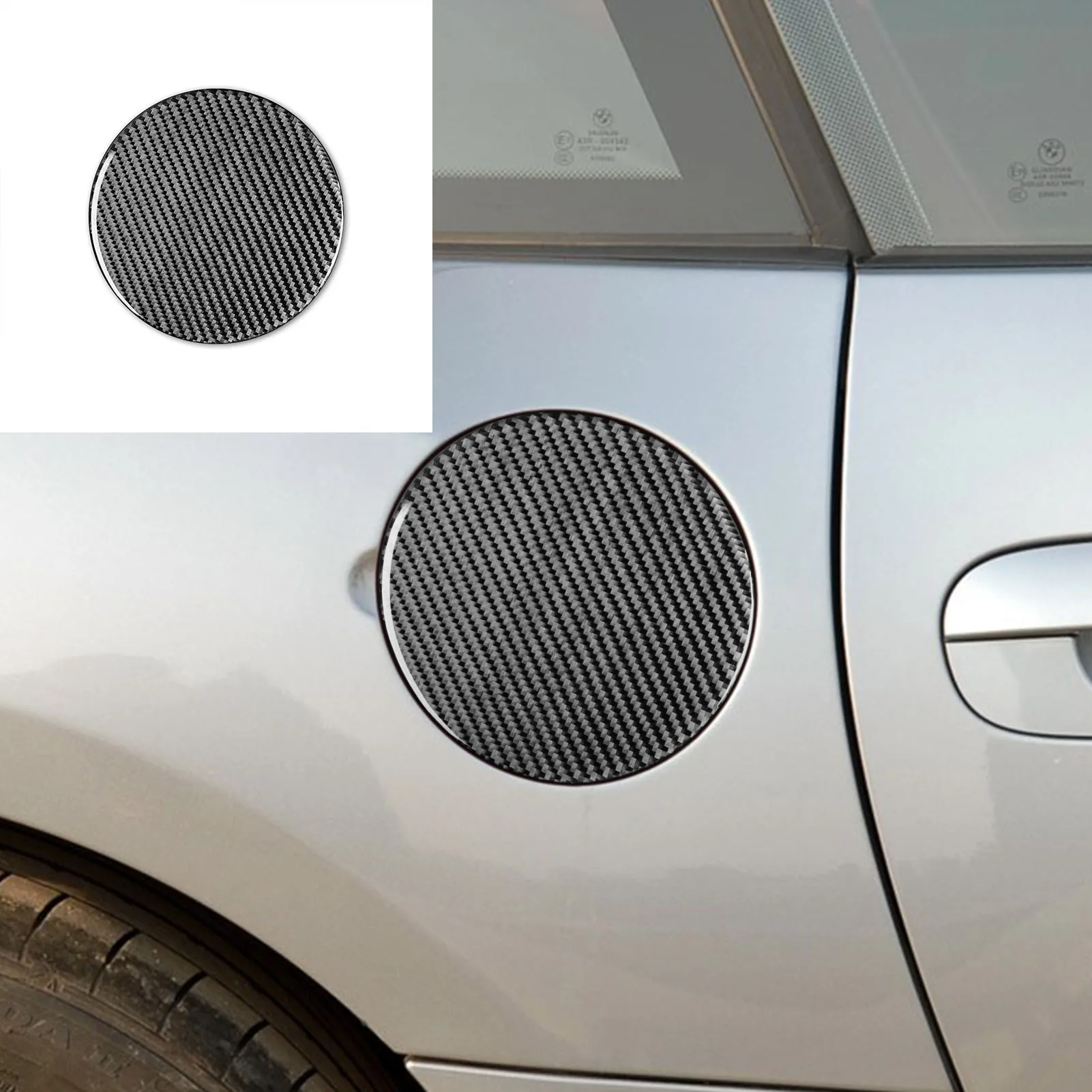 Carbon Fiber Outer Body Fuel Tank Cap Modification Panel Car Accessories For BMW Z4 E85 2003—2008 Exterior Trim Sticker Decal view 4