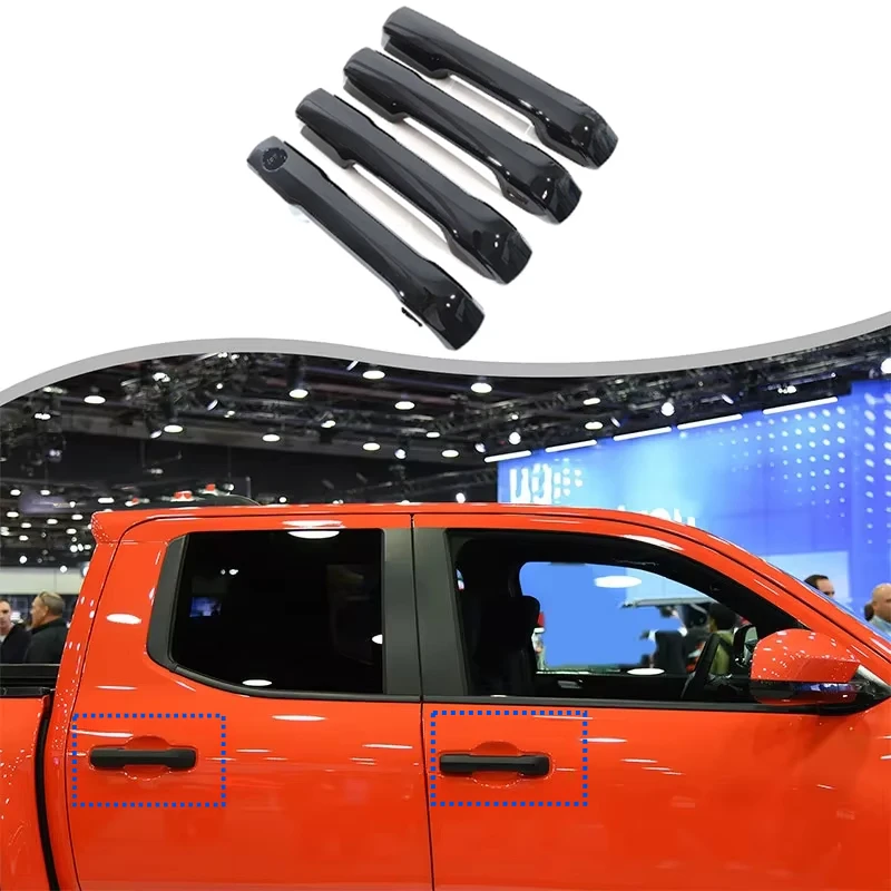 

Для Toyota Tacoma 2024, крышка дверной ручки автомобиля из углеродного волокна, наклейка, защита от ржавчины, царапин, защитный декор, внешние аксессуары