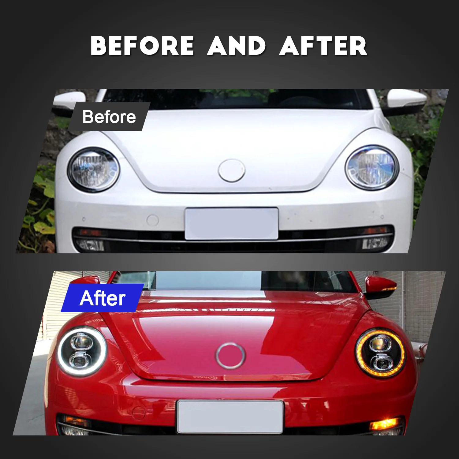Beetle 2013-2021 DRL High Low Beam Accessories Front Lamps Popular Car Styling LED Headlights