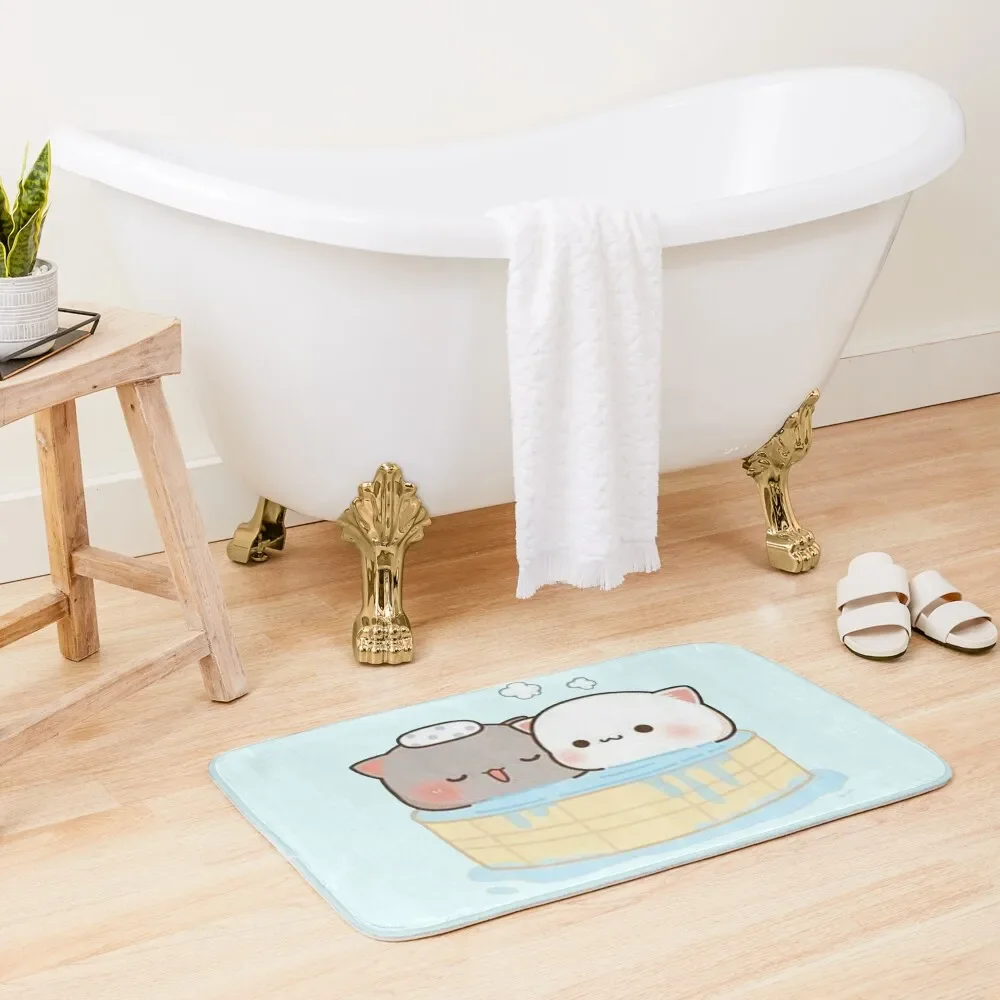 

mochi Mochi Peach Cat cartoon Bath Mat Bathtub Carpet Hallways Mat