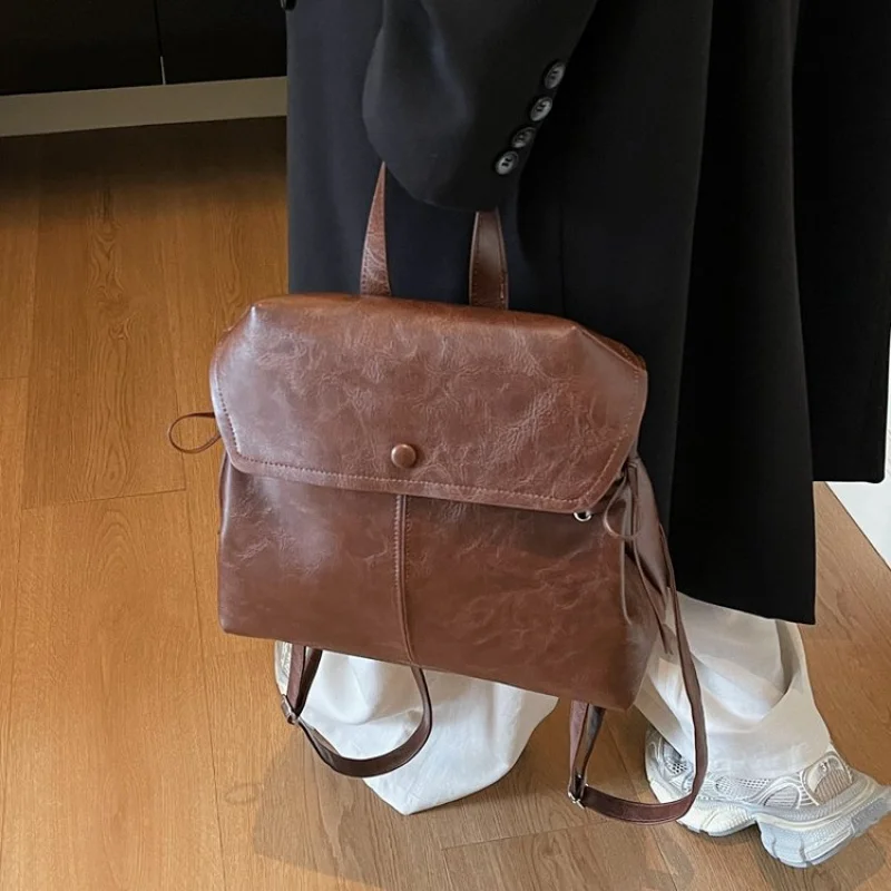 

Улучшенная женская сумка через плечо из кожи из микрофибры с Парижским повседневным винтажным легким повседневным эффектом ​