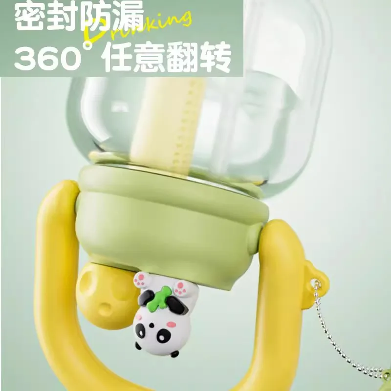 2025 New High Beauty Straw Plastic Portable Cup for Girls' School Use