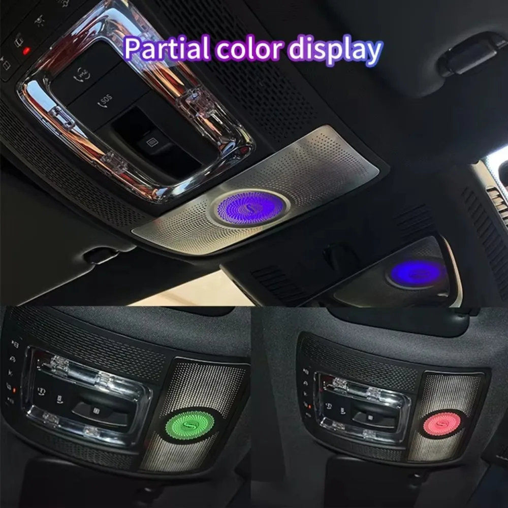 Upgraded 64-Color LED Luminous Glasses Box Cover with Ambient Lighting Compatible for Mercedes-Benz New A/CLA-Class W177 W118