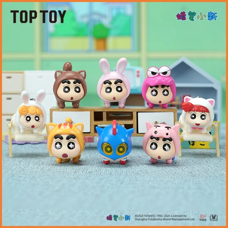 

TOPTOY 2025 Crayon Shin-Chan Flying Superpower Series, мини-слепая коробка, милая кукла-боб, в наличии, настольные украшения, сумка, игрушка-подвеска