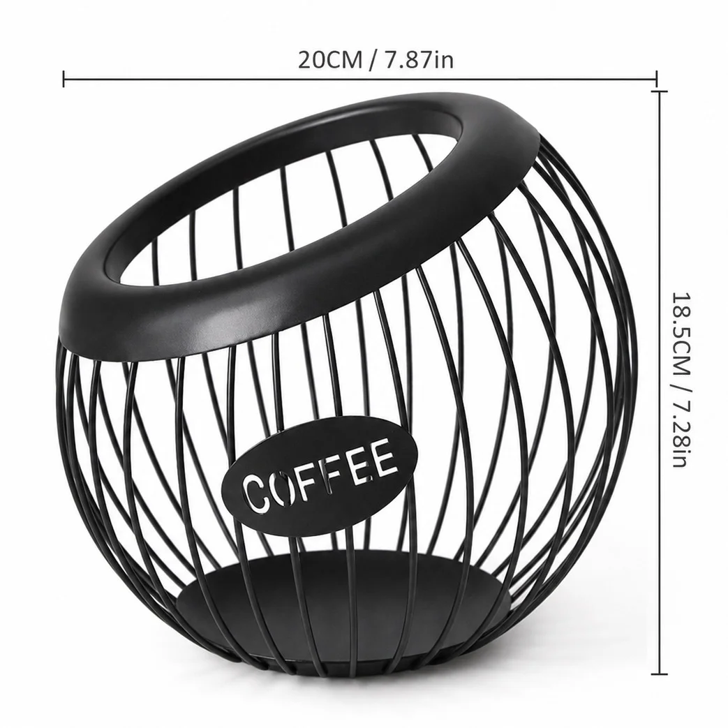 1PC Coffee Capsule Storage Rack Light Luxury Home Snack Candy Storage Rack Coffee Shop Display Rack Craft Ornaments Iron