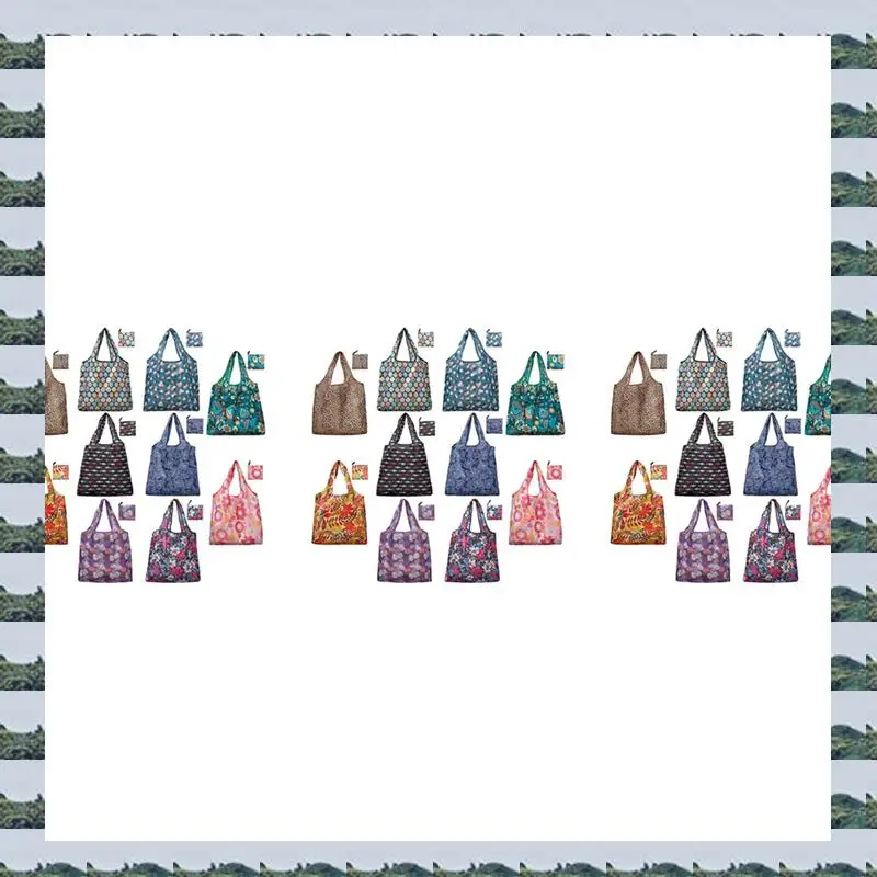ABQR Grocery Bags Reusable Foldable 30 Pack Shopping Tote 50LBS Extra Large Ripstop Pattern Machine Washable Storage