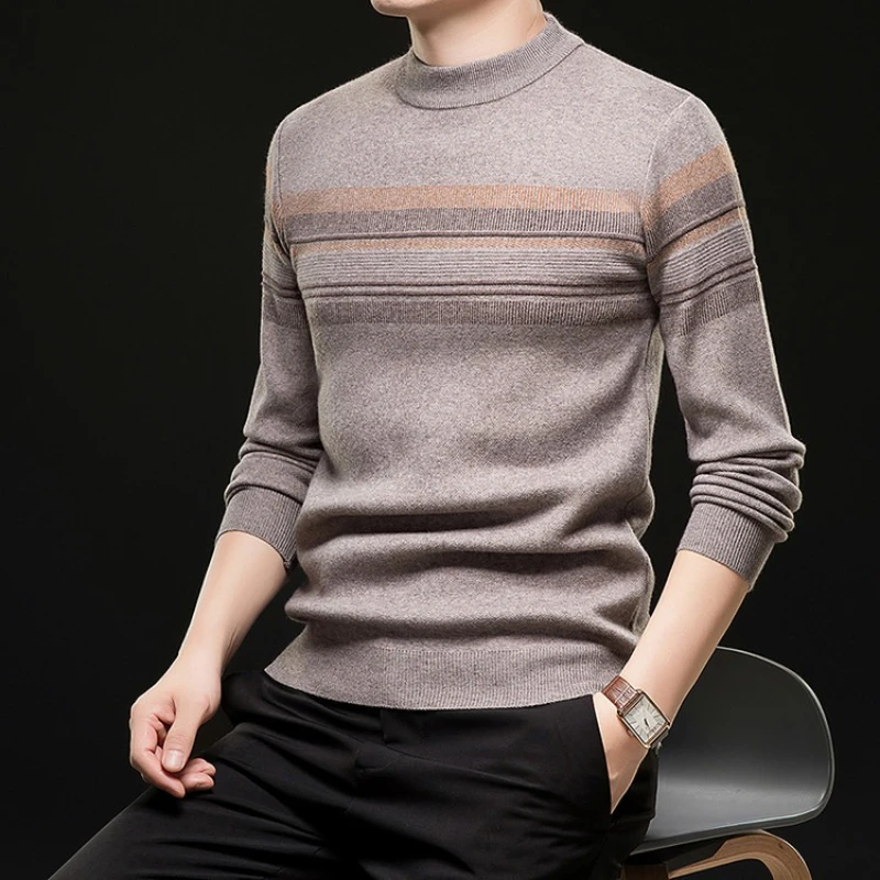 

2025 New Men's Warm Knitted Sweater for Autumn and Winter