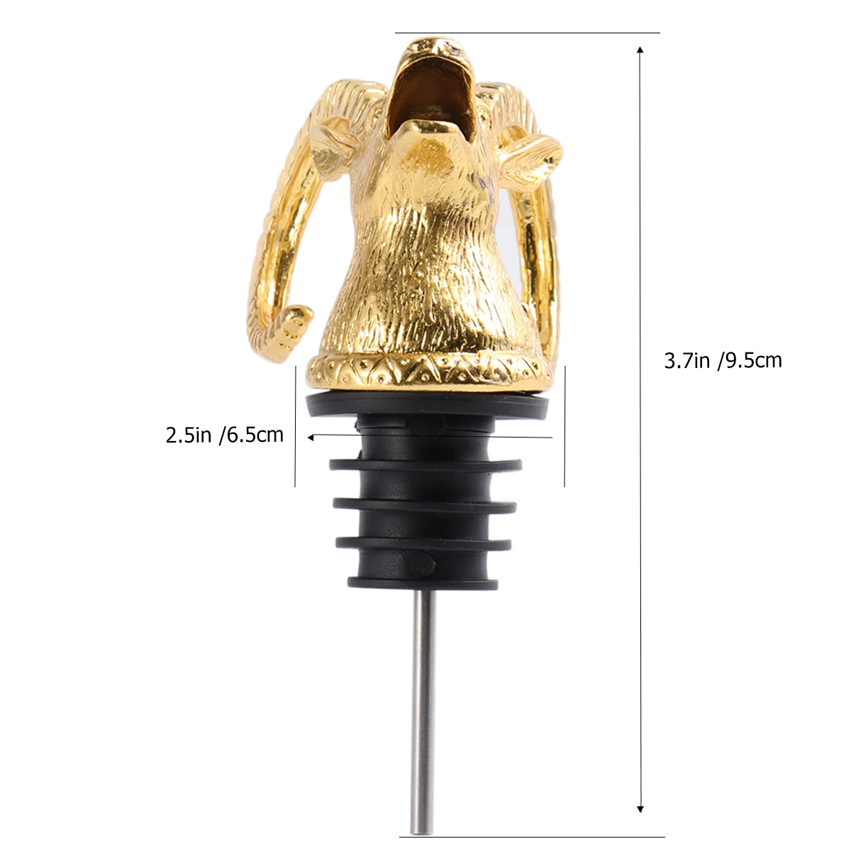 

Funny Animal Head Pourer Aerator Stoppers for Party Decorative Bottle Seal Lightweight Safe Kitchen Bar Accessories
