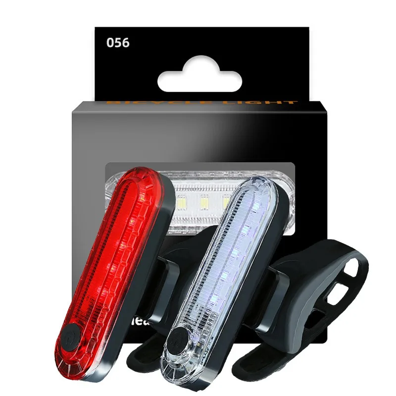 Luz trasera para bicicleta recargable por USB, LED rojo brillante, luces traseras aptas para cualquier bicicleta/casco, fácil de instalar para seguridad en el ciclismo