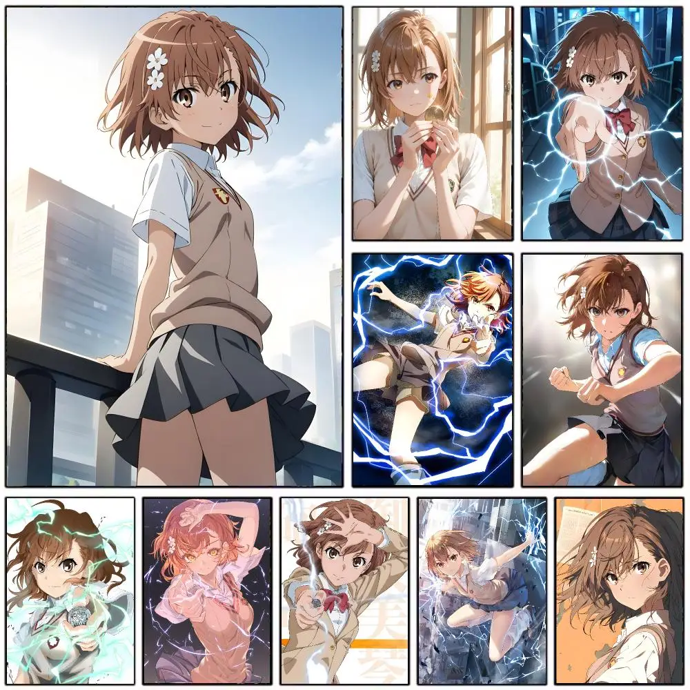 Sci-Fi Anime A-A Certain Scientific Railgun Poster Wall Art Print Decorative Mural Home Decor Gift Unframed
