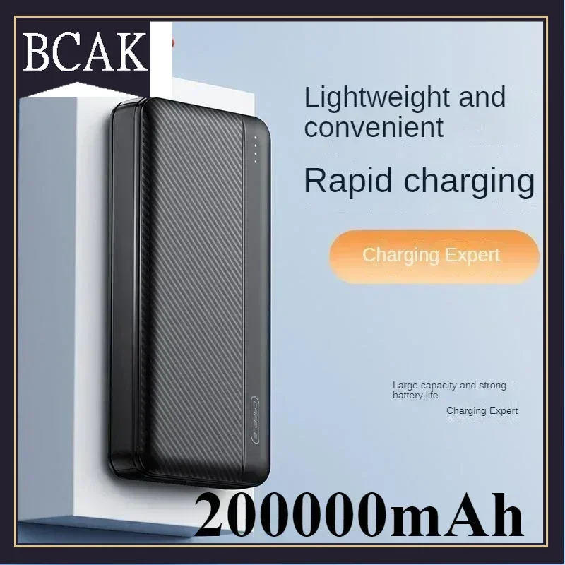 BCAK  Outdoor Large Capacity Power Bank200000mAh20000mah Fast Charging Portable for Android Mobile Phone Universal