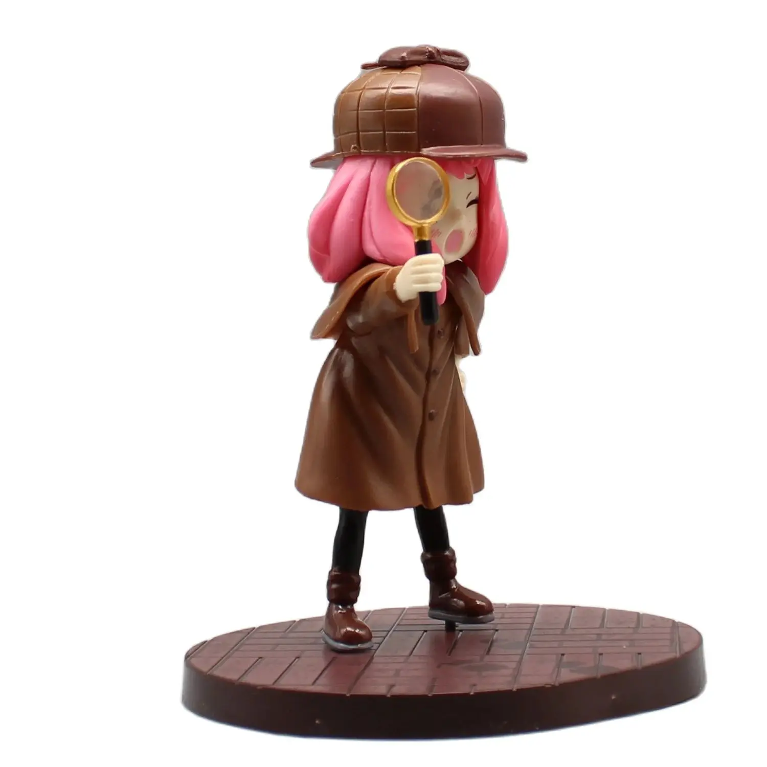 SPY FAMILY Playhouse Anya Forger Detective uniform 5.3" Figurine , Animation Figure Anime Model Ornamental Ornament Doll