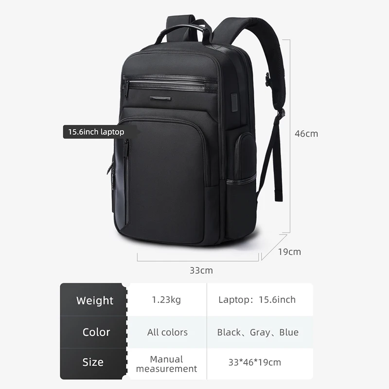 Man Backpack Laptop 15.6 Luxury Waterproof School Men\'s Backpacks Aesthetic USB Travel Bag Fashion Multifunction Male Backpack