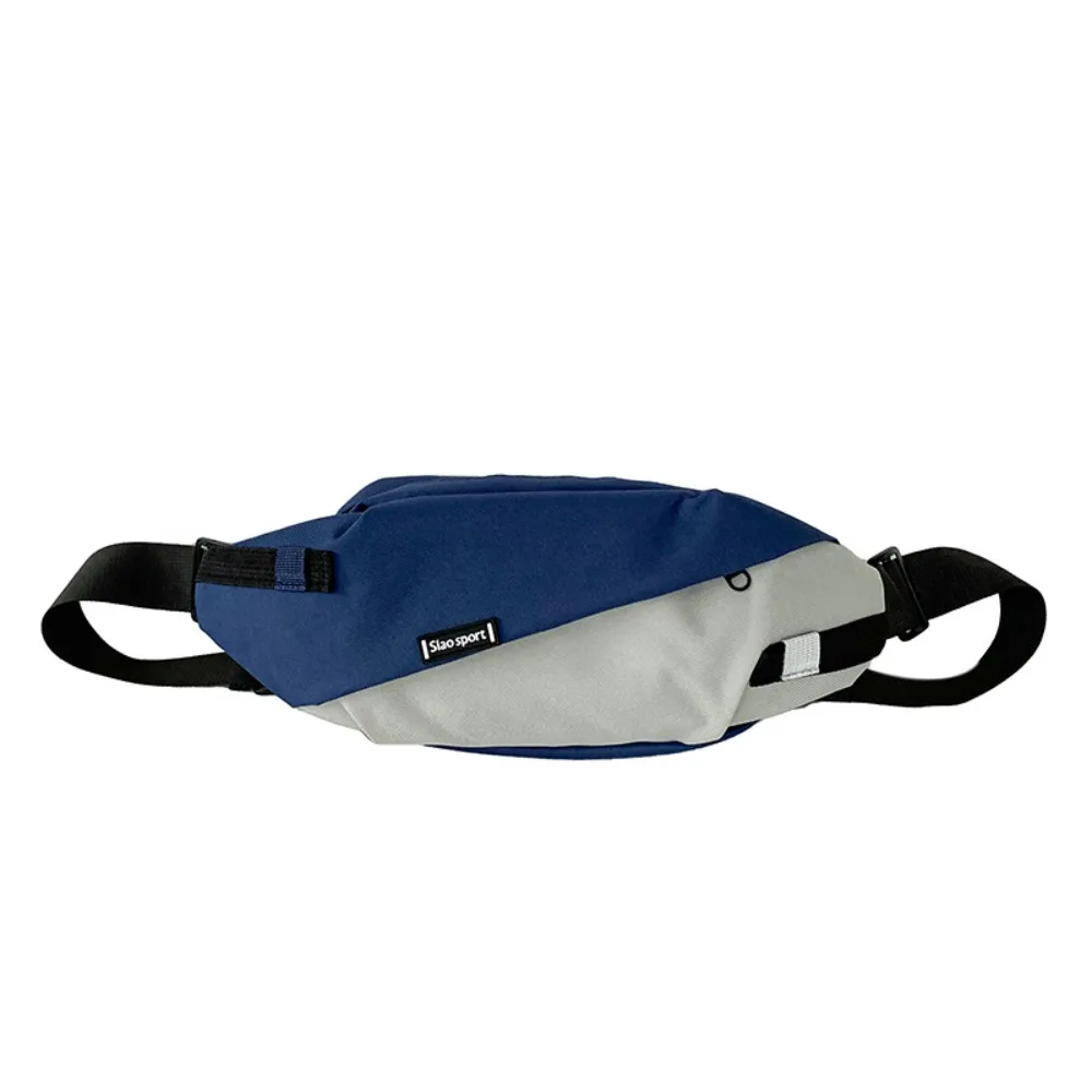 

Durable Large Capacity Nylon Panelled Waist Packs Lightweight Zipper Crossbody Bag Trendy One Shoulder Unisex Chest Pack Travel