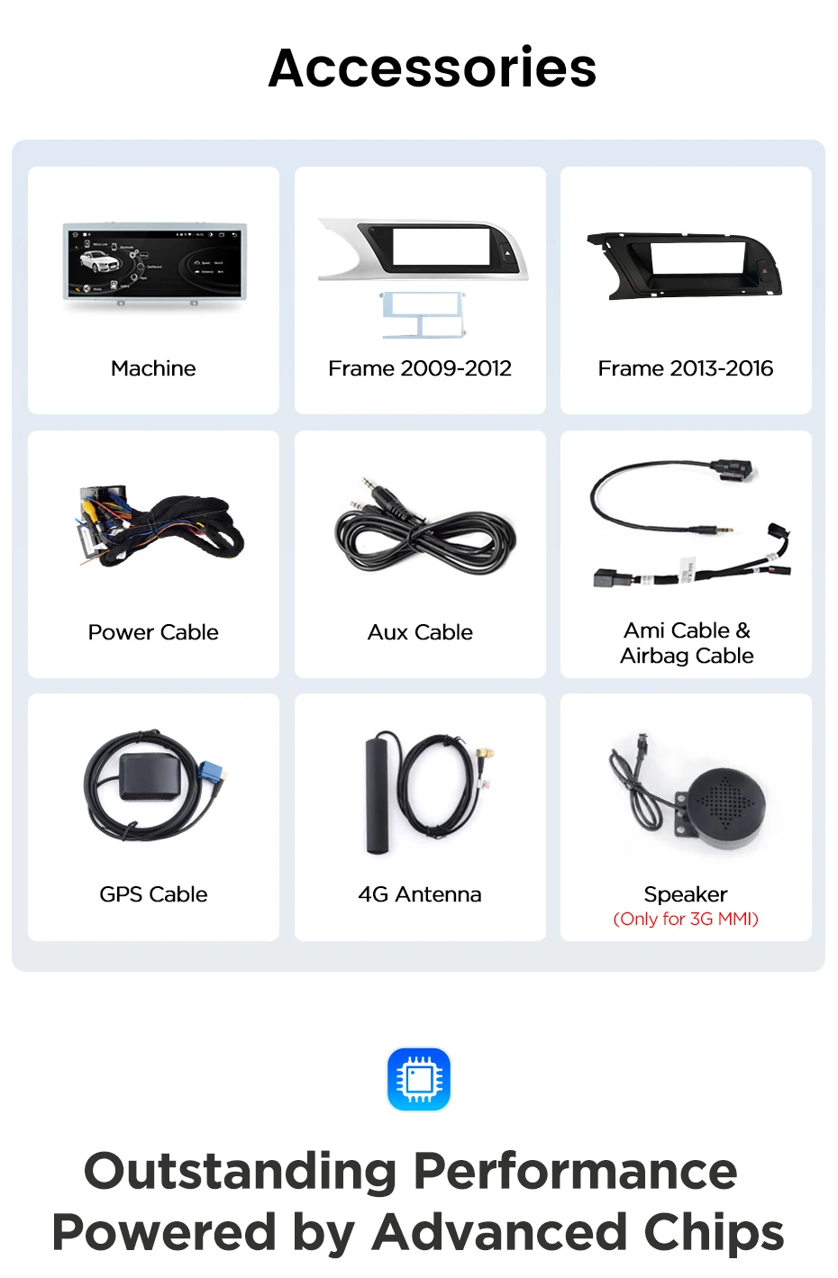 8,8 Zoll Bluetooth Wireless CarPlay Android Auto Autoradio für Audi A4 A4L B8 2009-2016 8-Kern 4G WiFi Stereo Multimedia Player