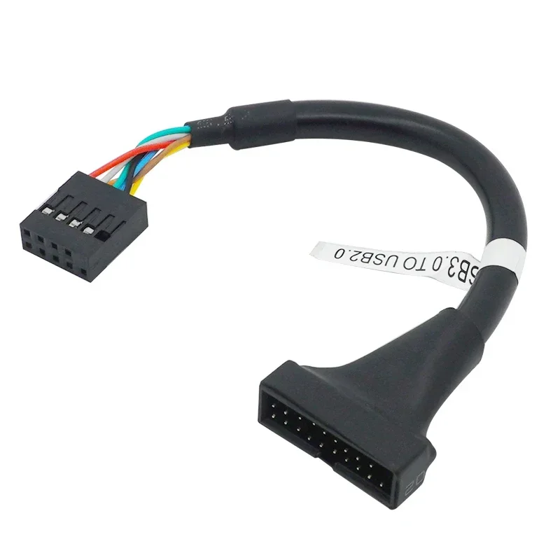 1pc Motherboard Header Adapter Cord 19/20 Pin Usb 3.0 Female To 9 Pin Usb 2.0 Male Cable Converter Cd-Rom Floppy Drive Panel
