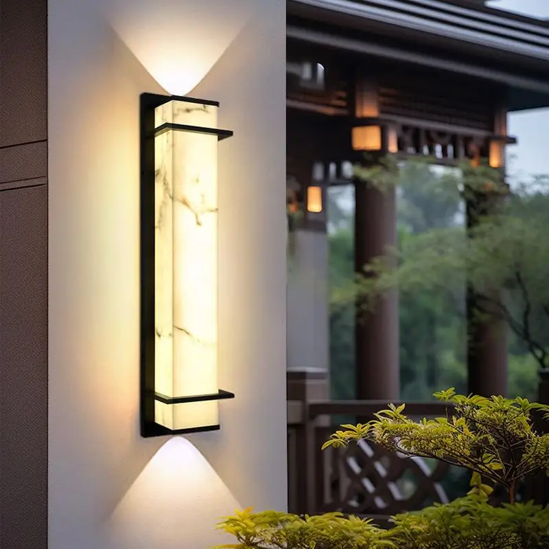 

Marble LED Wall Lamp Ambience Outdoor Entrance Aisle Staircase Living Room Balcony Villa Courtyard Outdoor Waterproof Wall Light
