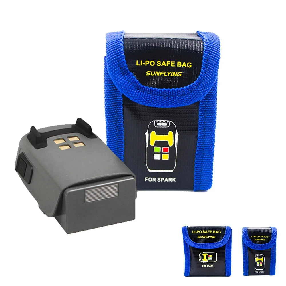 Fireproof Explosion-proof Lipo Battery Safe Protective Storage Bag For DJI Spark Camera Drone