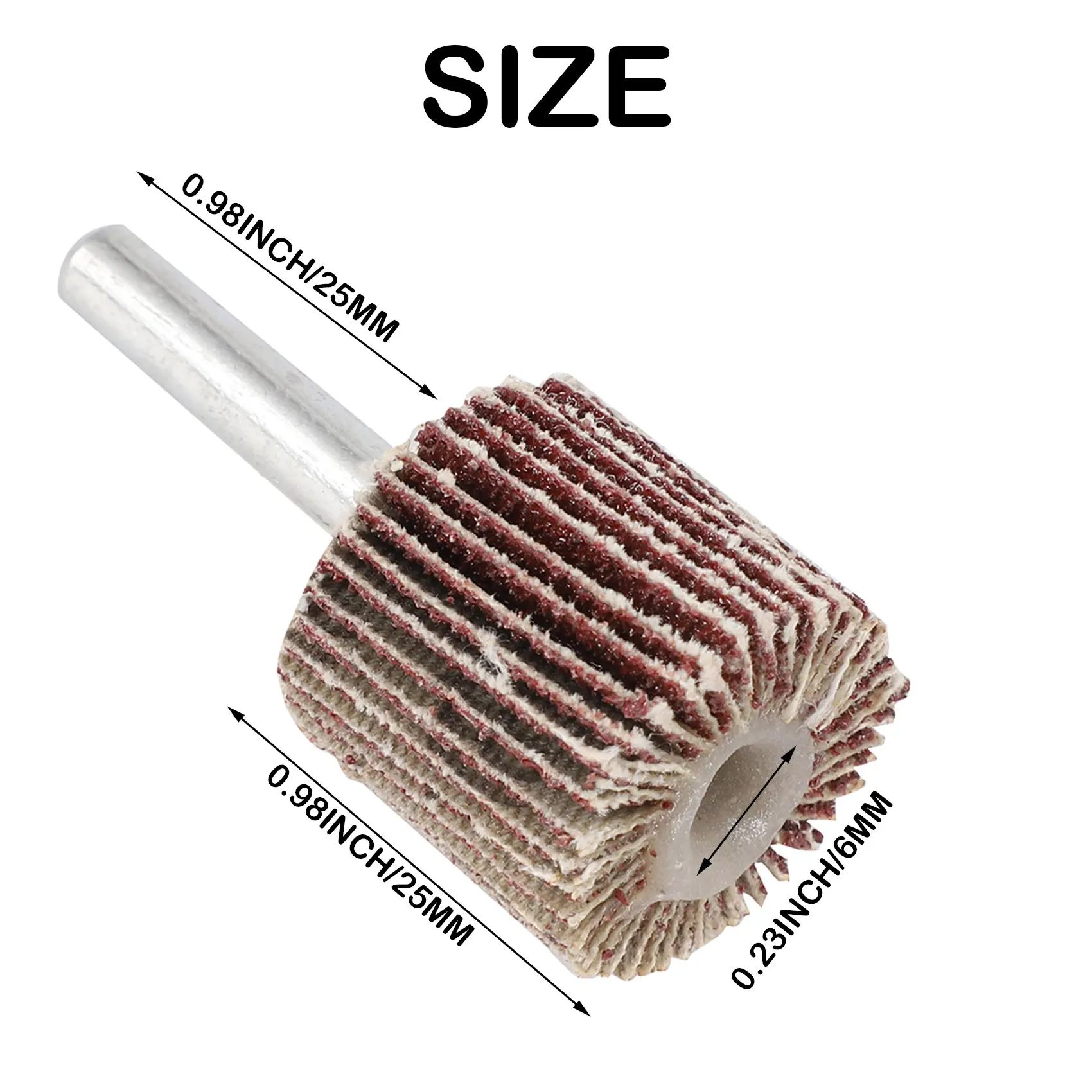 ABCA-20 Pack Mounted Flap Wheel 80 Grit Aluminum Oxide Sanding Flap Wheels For Drill - Abrasive Grinding Tool