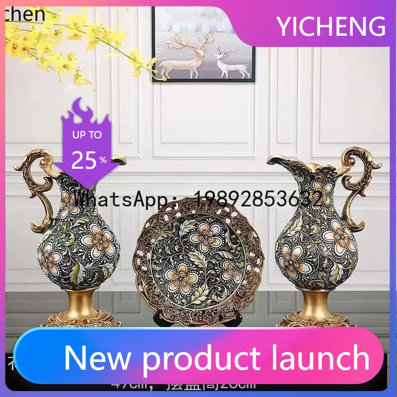 

Milk Jug Vase Ornament for Living Room Flower Arrangement Luxurious Entryway Decoration