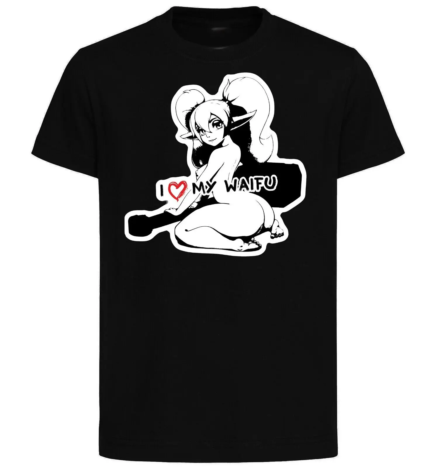 Black  Black Ink Waifu   Poppy  PE0366 TShirt