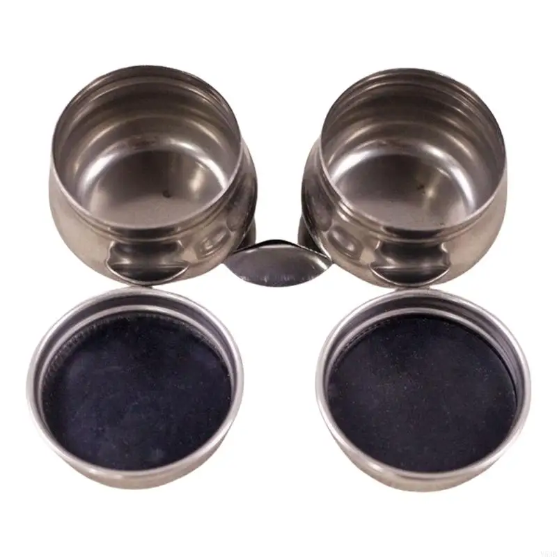 

Y5JB Cup Large Mouth Single Dipper Pallete Cup Double Dipper Painting Pots Container with Lid and Clip for Drawing