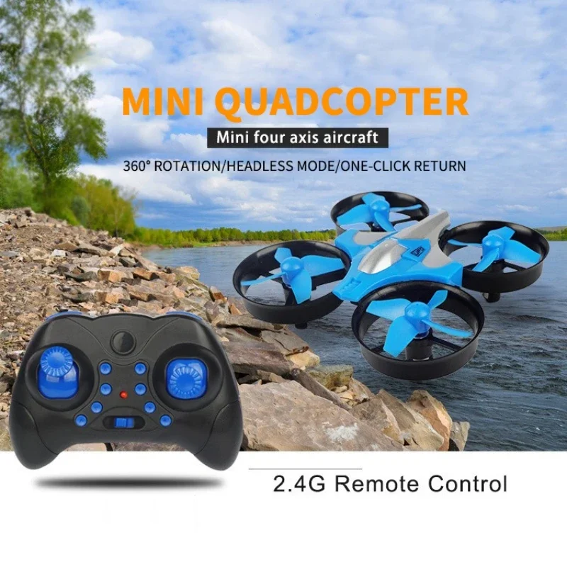 

2.4G mini remote-controlled quadcopter drone model with lights, children's airplane toy