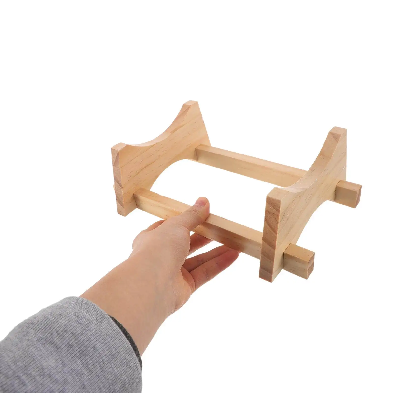 Wooden Beverage Dispenser Stand Oak Barrel Style Holder for Water Jug Wine Decanter Lemonade Pitcher Home Bar Party