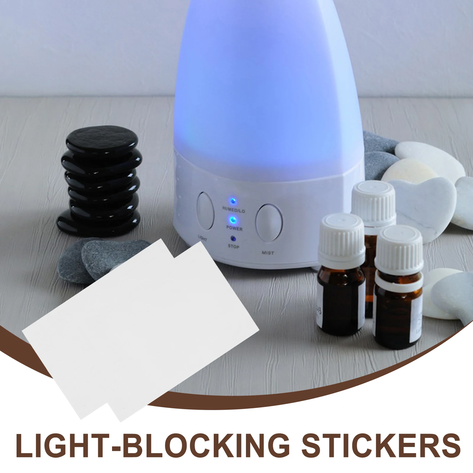 4Pcs Blackout Stickers EVA Light Blocking Decorative Patches LED Shading Cover Practical Self Adhesive