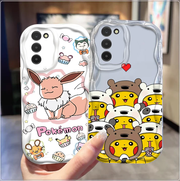 Bulbasaur Pikachu Pokémon For Samsung S24 S23 S21 S20 Ultra Plus FE A73 A72 A71 A51 A31 A05S A05 A04 5G Wave Oil Cover