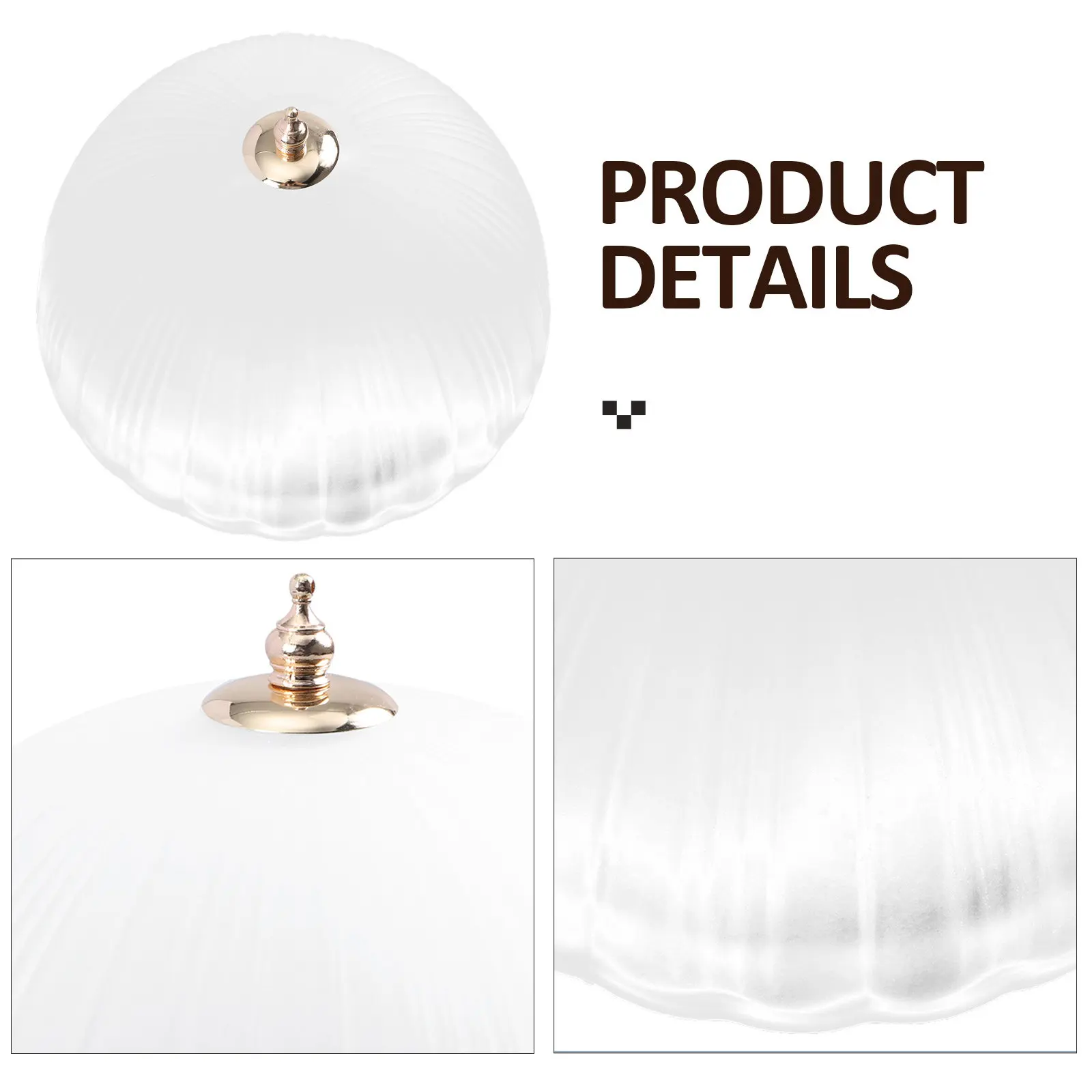 1Pcs Glass Lampshade Frosted Watermelon Grain Stylish Replacement Ceiling Desk Lamp Cover Elegant Home Lighting Accessory