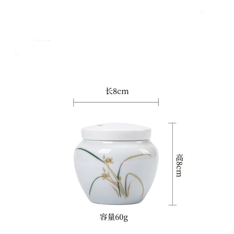 Portable Ceramic Tea Pot, Empty Pot, Small Tea Storage, Sealed Pot, Japanese Travel Tea Pot, Tea Storehouse